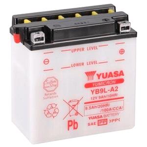 Motorcycle Batteries, Yuasa Motorcycle Battery   YuMicron YB9L A2 12V Battery, Combi Pack, Contains 1 Battery and 1 Acid Pack, YUASA