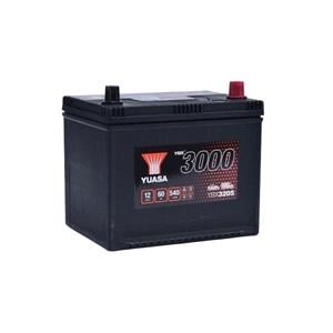 Batteries, Yuasa YBX3000 Range. 205 Battery, 60Ah 540ccp, 230 x 174 x 205mm, YUASA