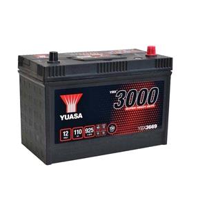Commercial Batteries, Yuasa YBX3000 Range, 669 Commercial Vehicle Battery, 12V 110Ah 925cca, 329 x 173 x 240mm, YUASA