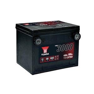 Batteries, YBX3000 Range, 750 Battery, 66Ah 660ccp, 230 x 179 x 185mm,  uS Front terminal Type , YUASA