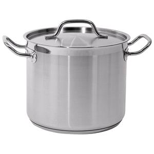 Hardware, DEEP STOCKPOT W/LID SS 24x20CM 9L, YATO