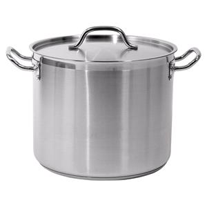 Hardware, DEEP STOCKPOT W/LID SS 32x26CM 20,9L, YATO