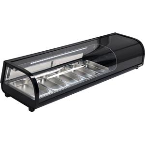 Hardware, SUSHI SHOWCASE 5x1/3GN 135x42x29,5 BLACK, YATO