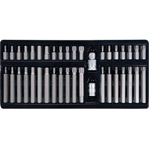 Screwdriver Sets, SCREWDRIVER BIT SET/HEX,TORX,SPLINE/40PC, YATO