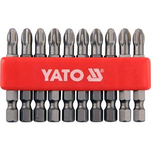 Screwdriver Sets, SCREWDRIVER BITS 10PCS  PH3x50MM S2, YATO