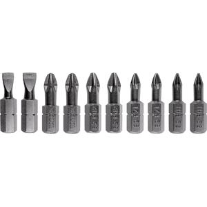 Screwdriver Sets, SCREWDRIVER BIT SET 25MM 10PCS, YATO