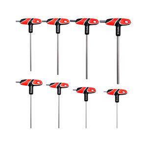Allen Keys, T HANDLE HEX KEY SET 8PCS, YATO