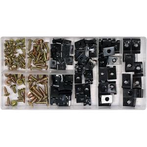 Nuts, Bolts and Washers, 170 PCS BODYWORK NUTS&SCREWS ASSORTMENT, YATO