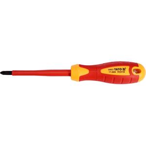 Screwdriver Sets, INSULATED SCREWDRIVER PZ2x100MM, YATO