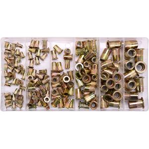 Hardware, 150 PCS M3 M10 MIXED THRE STEEL RIV NUTS, YATO
