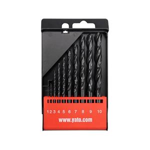 Drill Bit Sets, TWIST DRILL BIT SET 10PCS, YATO