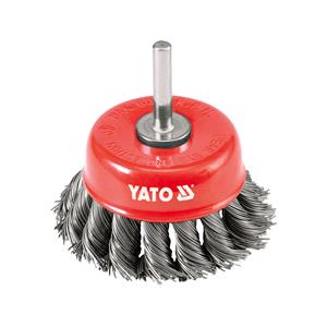 Wire Brushes, CUP BRUSH 75MM SPLICED WIRE, YATO