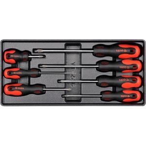 Screwdriver Sets, PVC TRAY WITH 7PCS PHILLIPS SCREWDRIVERS, YATO