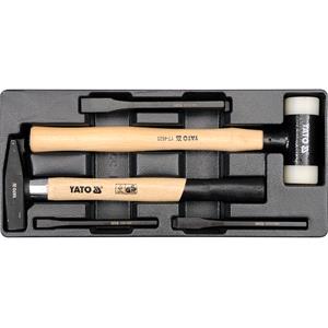 Hammers, PVC TRAY WITH HAMMER AND PUNCHES, YATO