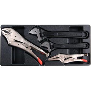 Tools & DIY, LOCK GRIP PLIERS & ADJUST.WRENCHES 4PCS, YATO