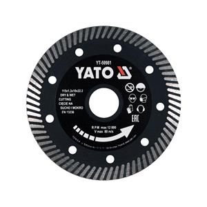 Tiling Tools, DIAMOND BLADE TURBO 115MM FOR HARD TILES, YATO