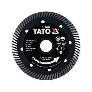 Tiling Tools, DIAMOND BLADE TURBO 125MM FOR HARD TILES, YATO