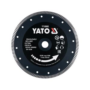Diamond Discs, Diamond Disc 230mm Turbo (for Hard Tiles), YATO