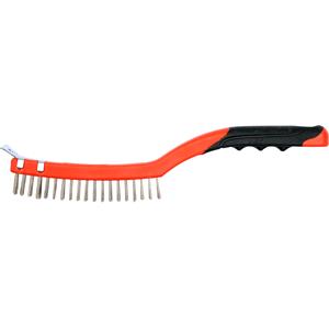 Wire Brushes, WIRE BRUSH 3x19 ROWS L=340MM W. SCRAPER, YATO