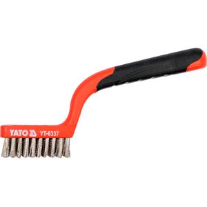 Wire Brushes, WIRE BRUSH 3x10 ROWS L=180MM, YATO