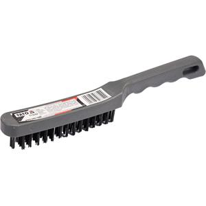 Wire Brushes, WIRE BRUSH 4 ROWS PLASTIC HANDLE, YATO