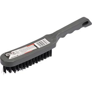 Wire Brushes, WIRE BRUSH 6 ROWS PLASTIC HANDLE, YATO