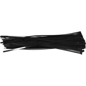 Cable Ties, Cable Ties 300x7.6MM 50PCS   BLACK, YATO