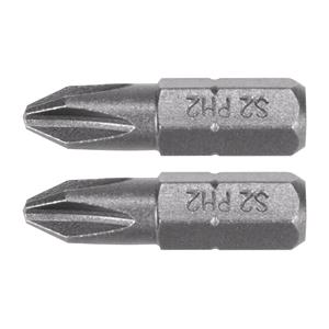 Screwdriver Sets, SCREWDRIVER BITS 1/4 25MM PH2 2 PCS, YATO