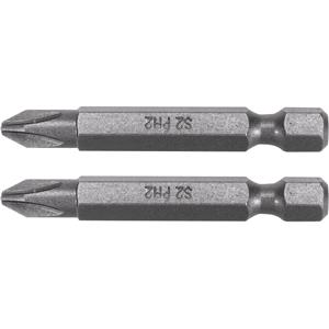 Screwdriver Sets, SCREWDRIVER BITS 1/4 50MM PH2 2 PCS, YATO