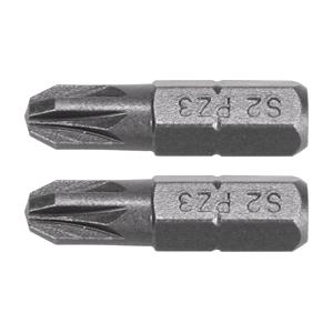 Screwdriver Sets, SCREWDRIVER BITS 1/4 25MM PZ3 2 PCS, YATO