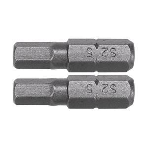 Screwdriver Sets, SCREWDRIVER BITS 1/4 25MM HEX H5 2 PCS, YATO