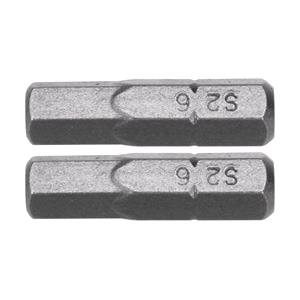 Screwdriver Sets, SCREWDRIVER BITS 1/4 25MM HEX H6 2 PCS, YATO