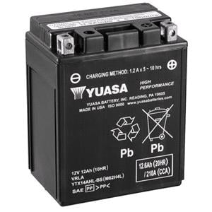 Motorcycle Batteries, Yuasa Motorcycle Battery   YTX High Performance YTX14AHL BS 12V Battery, Combi Pack, Contains 1 Battery and 1 Acid Pack, YUASA