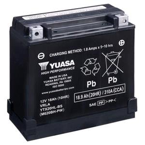 Motorcycle Batteries, Yuasa Motorcycle Battery   YTX High Performance YTX20HL BS PW 12V Battery, Combi Pack, Contains 1 Battery and 1 Acid Pac, YUASA