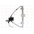 Front Left Electric Window Regulator (with motor) for FORD ESCORT Mk VI (GAL), 1992 1995, 4 Door Models, WITHOUT One Touch/Antipinch, motor has 2 pins/wires