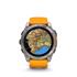 Garmin Fenix 8 Smartwatch 51mm AMOLED in Titanium with Orange Strap