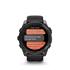 Garmin Fenix 8 Smartwatch 51mm AMOLED in Carbon Grey DLC Titanium with Black Pebble Grey Strap