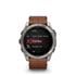 Garmin Fenix 8 Smartwatch 51mm AMOLED in Carbon Grey with Chestnut Leather Strap