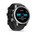 Garmin Fenix E Smartwatch 47mm AMOLED in Stainless Steel with Black Silicone Strap