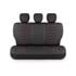 CARBON Style Seat Covers (Black/Red) For Citroen C ZERO 2010 Onwards