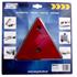 Maypole Reflective Triangles   Red