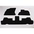 Tailored Car Floor Mats in Black for Citroen C4 Picasso  2007 2013   3 Piece with 3rd Row With Full Width Rear