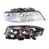 Right Headlamp (Halogen, Takes H1/H7 Bulbs, Original Equipment) for Audi A6 1997 1999