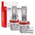 AMIO X1 Series 12V 40W H8/H9/H11 6500K LED Bulb   Twin Pack
