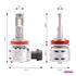 AMIO X2 Series 12V 72W H8/H9/H11 6500K LED Bulb   Twin Pack