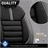 Premium Lacoste Leather Car Seat Covers LIMITED SERIES   Black Grey For Alfa Romeo GIULIETTA 2010 Onwards