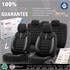 Premium Lacoste Leather Car Seat Covers LIMITED SERIES   Black Grey For Mercedes SLK 2011 Onwards