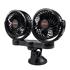 12V Dual Car Fan with Suction Cup   4 Inch