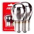 AMIO 12V P21W BA15s Chrome Bulb   Twin Pack