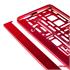 Metallic Red Number Plate Holder